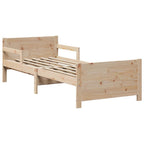 Bettrahmen mit Kopfteil Braun 80 x 200 cm Holzwerkstoff