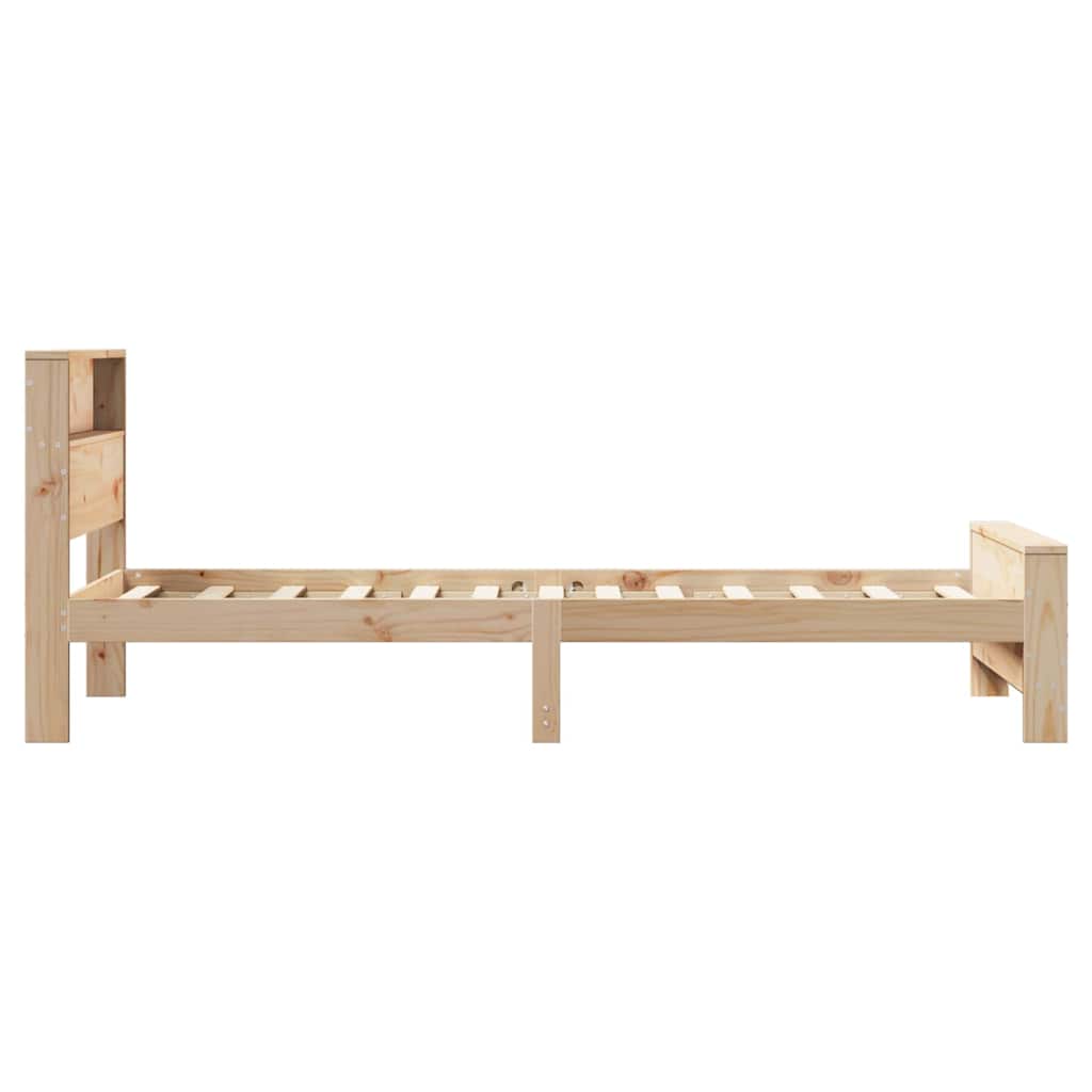 Bettrahmen mit Kopfteil Braun 80 x 200 cm Holzwerkstoff