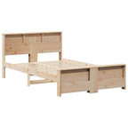 Bettrahmen mit Kopfteil Braun 140 x 190 cm Holzwerkstoff
