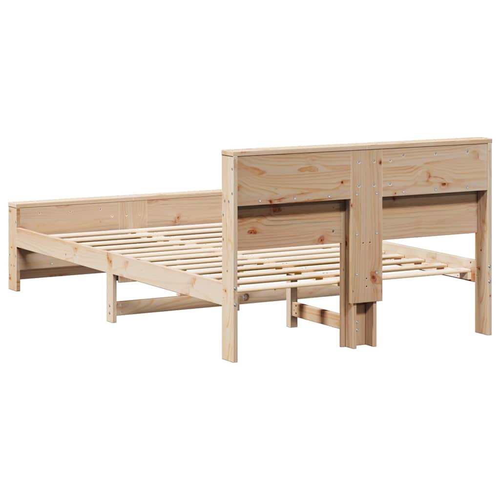 Bettrahmen mit Kopfteil Braun 120 x 190 cm Holzwerkstoff