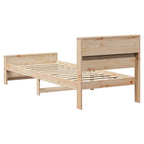 Bettrahmen mit Kopfteil Braun 90 x 190 cm Holzwerkstoff