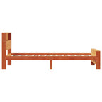 Bettrahmen mit Kopfteil Wachsbraun 75 x 190 cm Holzwerkstoff