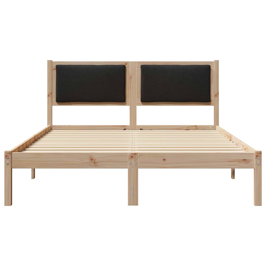 Bettrahmen Schwarz 160 x 200 cm Massives Kiefernholz