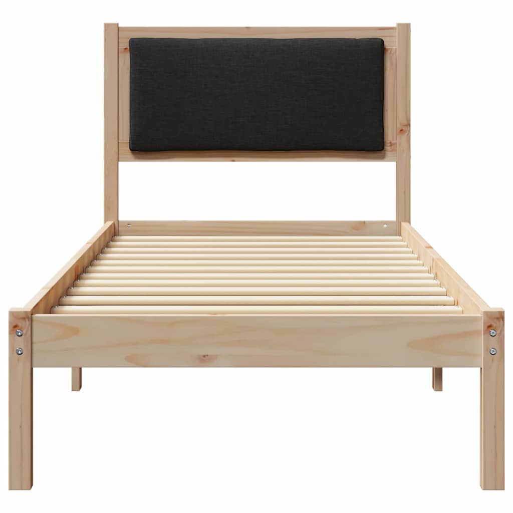 Bettrahmen Schwarz 80 x 200 cm Massives Kiefernholz