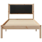 Bettrahmen Schwarz 90 x 190 cm Massives Kiefernholz