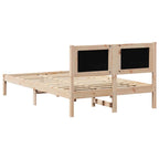 Bettrahmen Hellgrau 120 x 200 cm Massives Kiefernholz