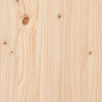 Bettrahmen mit Kopfteil Taupe 120 x 200 cm Massives Kiefernholz