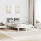 Bettrahmen Hellgrau 135 x 190 cm Massives Kiefernholz