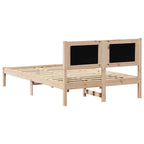 Bettrahmen Dunkelgrau 120 x 190 cm Massives Kiefernholz