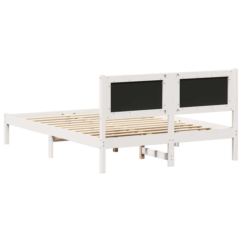 Bettgestell mit gepolstertem Kopfteil Hellgrau 140 x 190 cm
