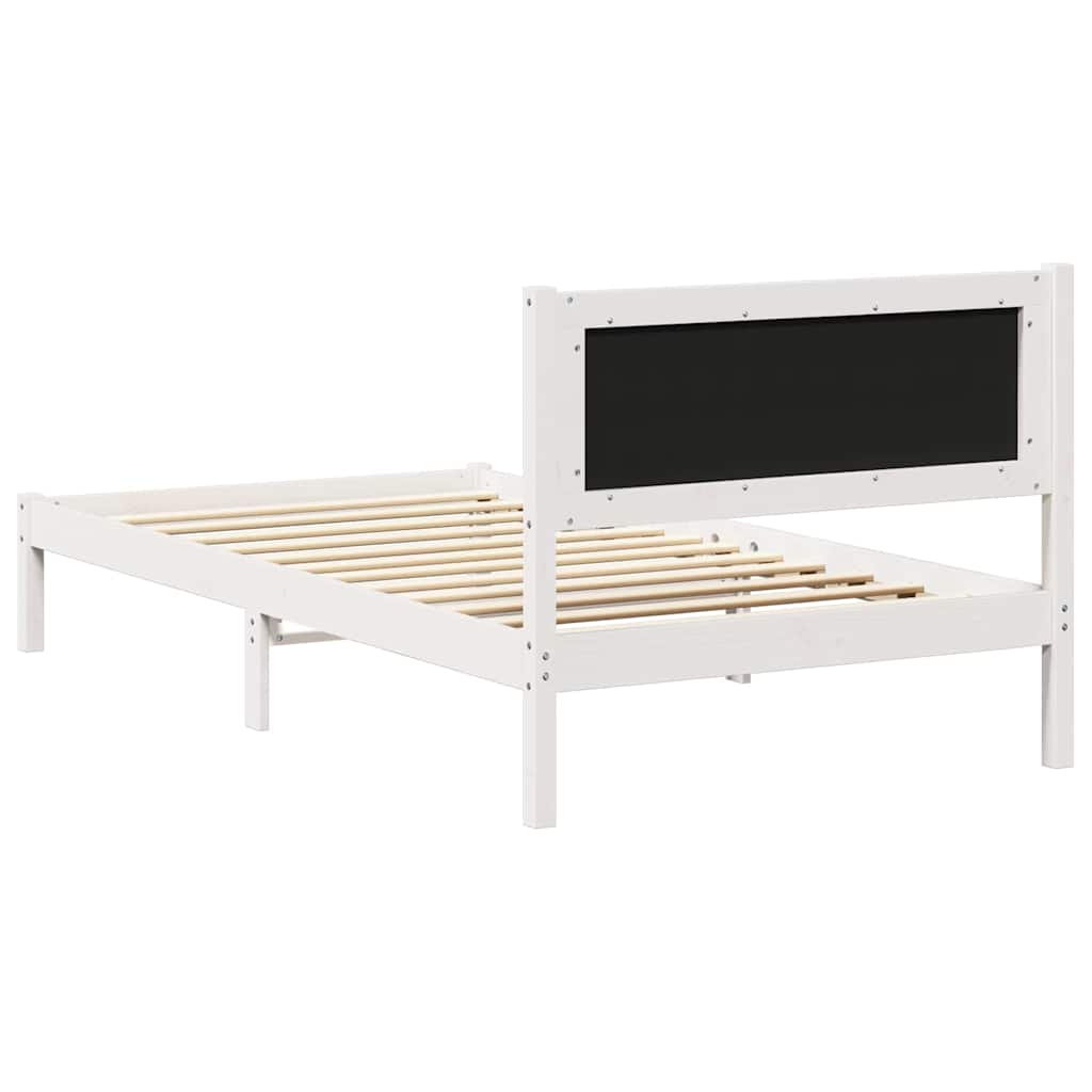 Bettgestell mit gepolstertem Kopfteil Hellgrau 100 x 200 cm
