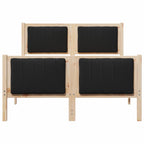 Bettgestell Braun und Schwarz 120 x 190 cm Massivholz Kiefer