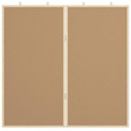 Info-Tafel Schwarz 80 x 80 x 1,4 cm Massivholz Kiefer