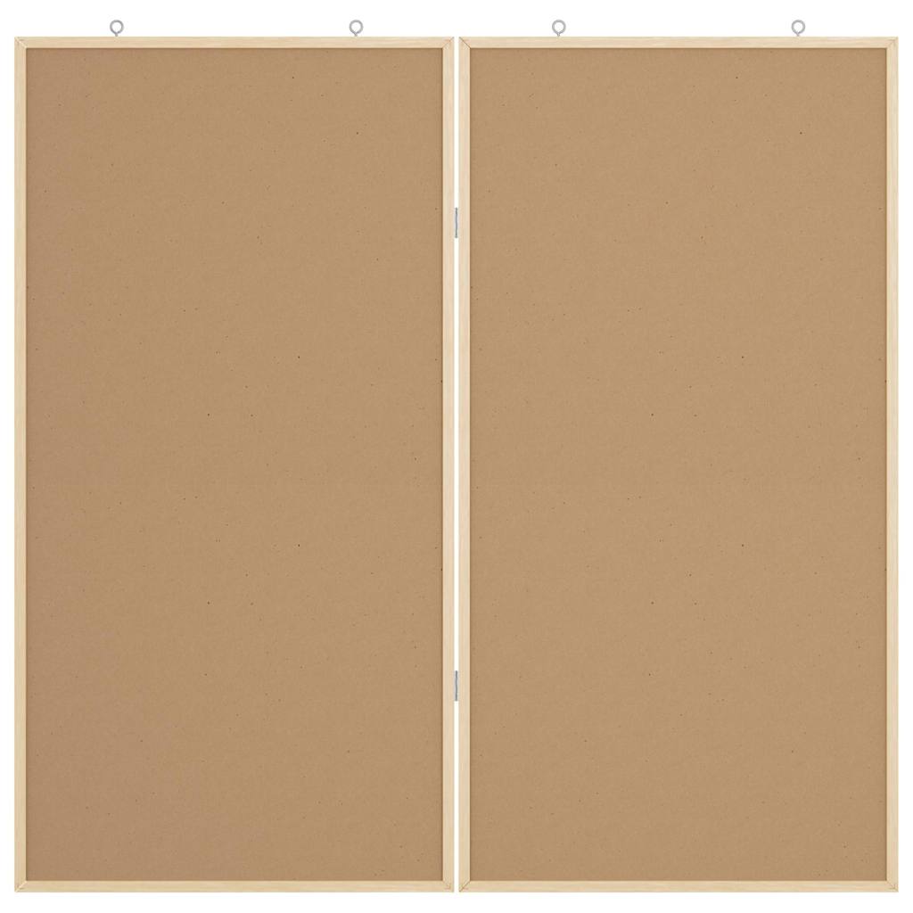Info-Tafel Schwarz 100 x 100 x 1,4 cm Massivholz Kiefer