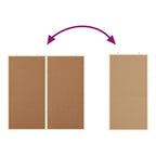 Info-Tafel Braun 100 x 100 x 1,4 cm Massivholz Kiefer