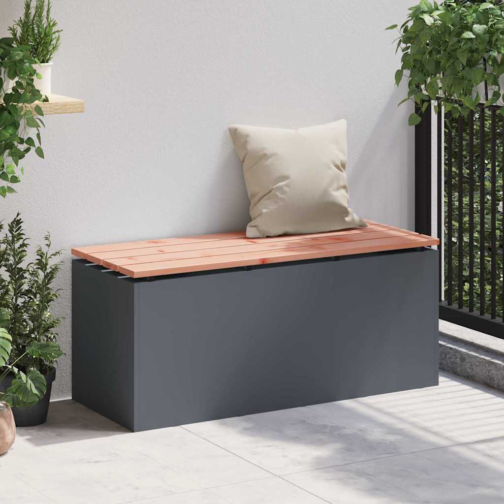 Gartenbank Anthrazit 100 x 40 x 43 cm