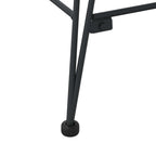 Esszimmerstuhl 2 pcs Rattan und Eisen Schwarz 57 x 55 x 85 cm