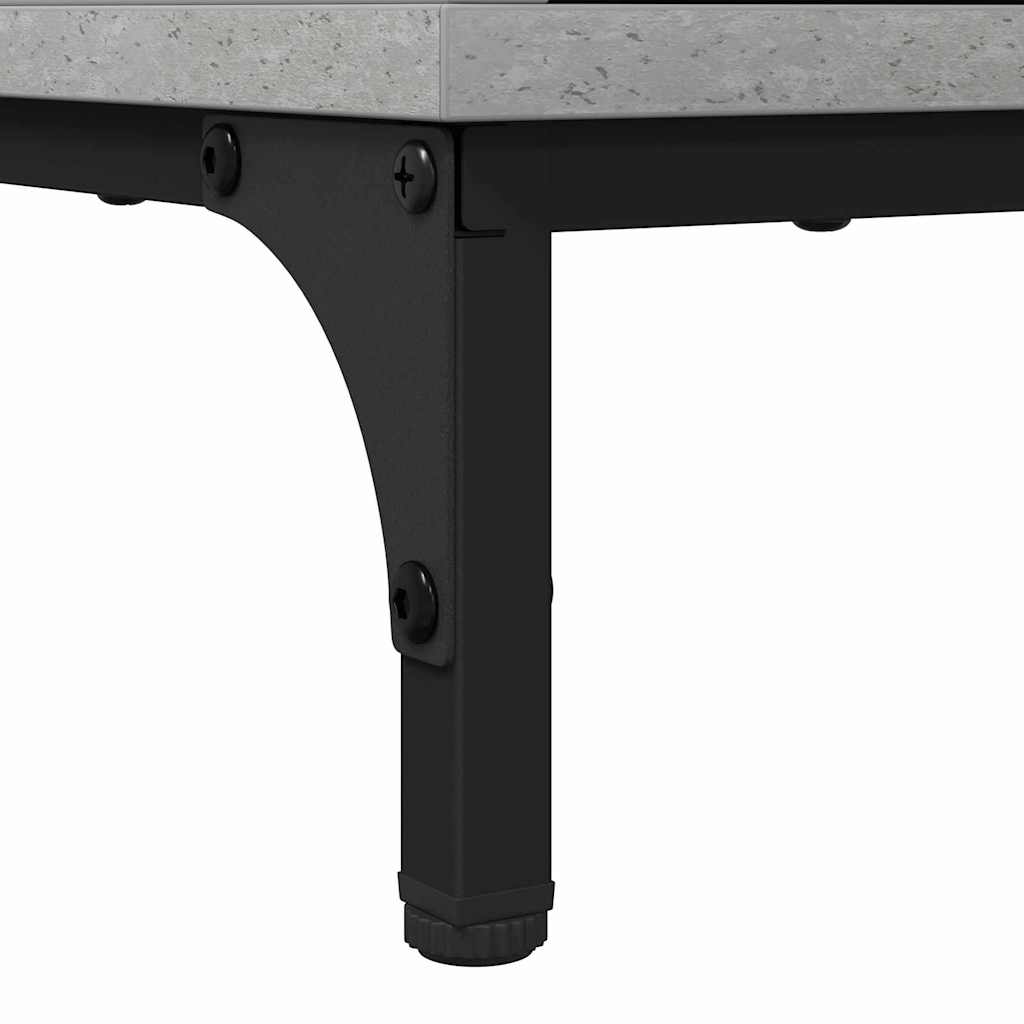 Badezimmermöbel Set mit Regal 3 pcs Betongrau Holzwerkstoff