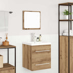 Badezimmermöbel-Set 2 pcs Artisan-Eiche Holzwerkstoff