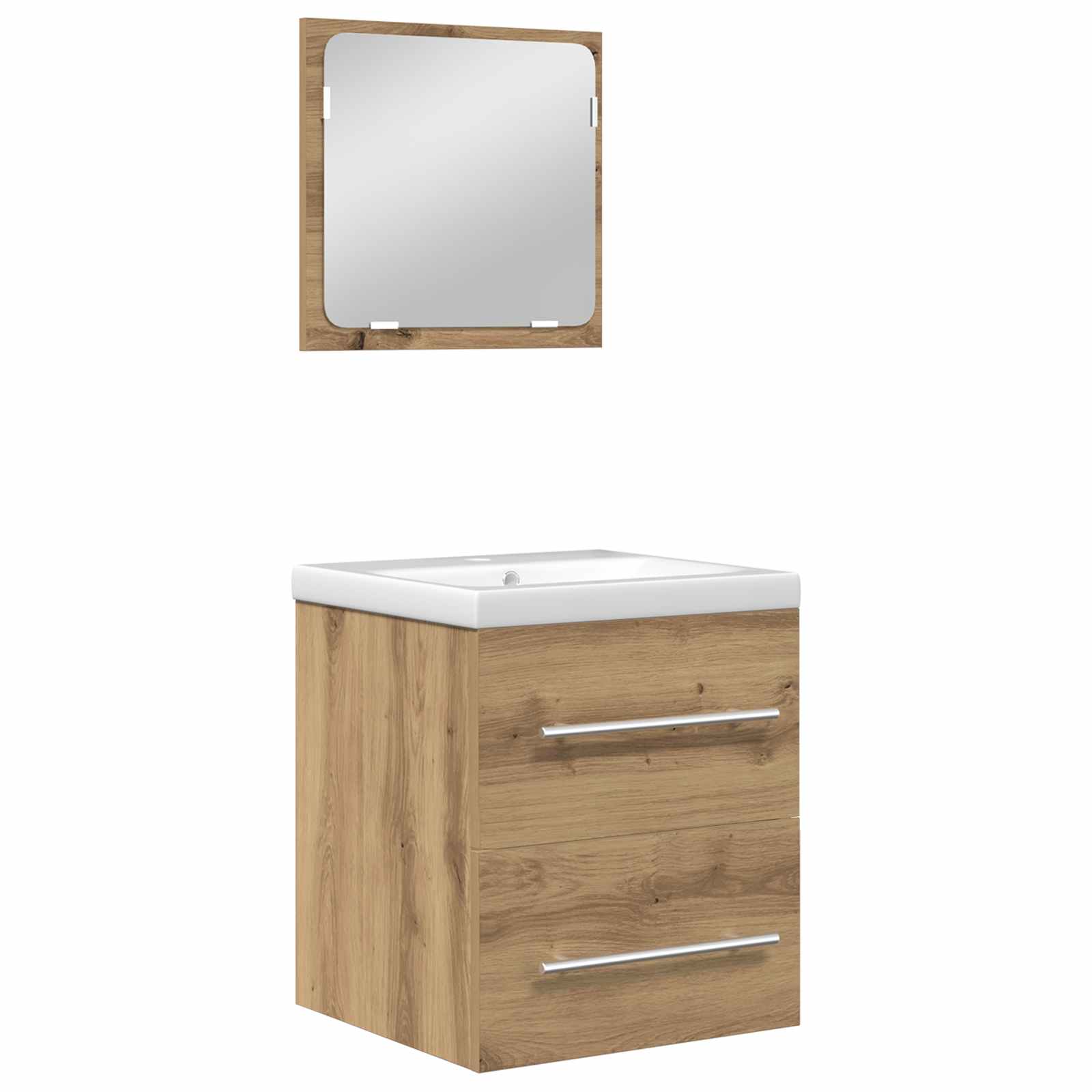Badezimmermöbel-Set 2 pcs Artisan-Eiche Holzwerkstoff