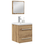 Badezimmermöbel-Set 2 pcs Artisan-Eiche Holzwerkstoff