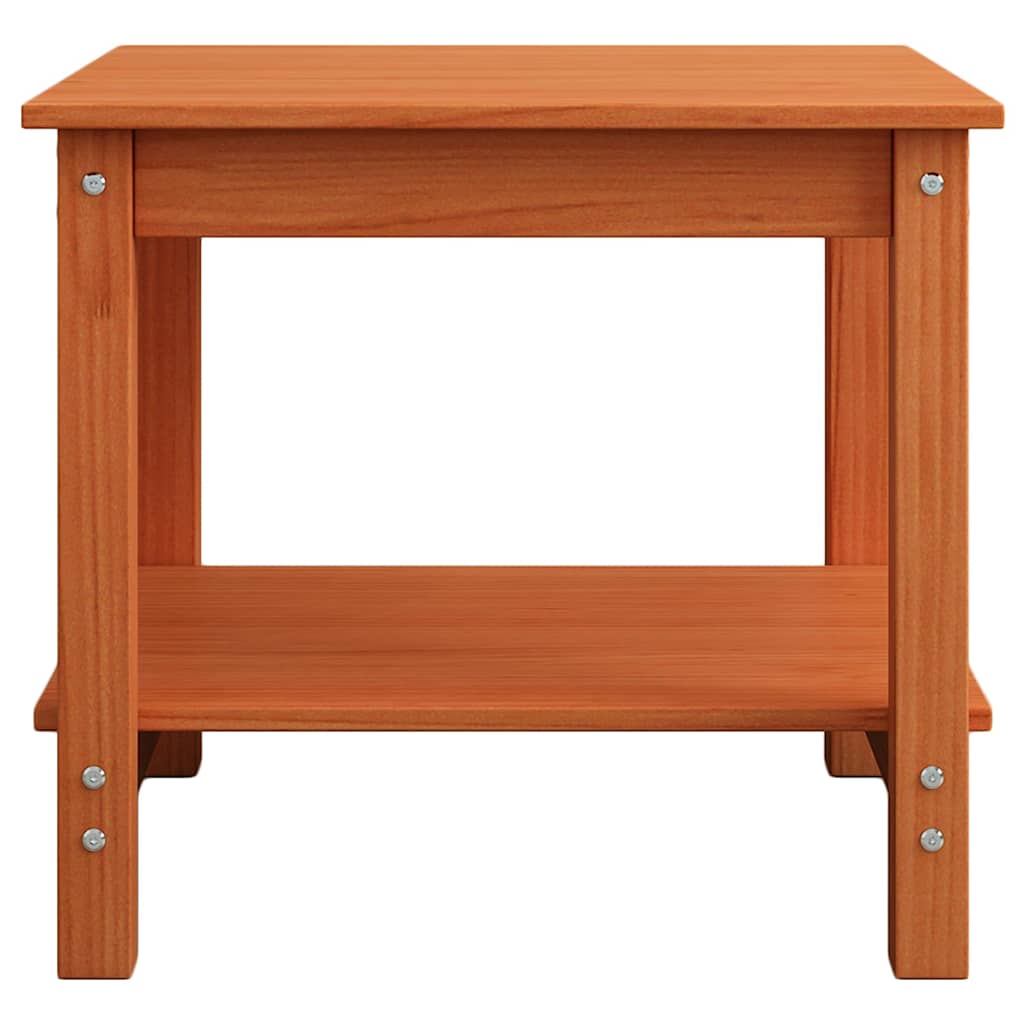 Couchtisch Wachsbraun 50 x 50 x 45 cm Massivholz Kiefer