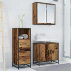 Badezimmermöbel-Set Altholz 35 x 37,5 x 100 cm Holzwerkstoff