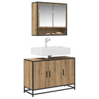 Badezimmerschrank Artisan-Eiche 90 x 33 x 60 cm Holzwerkstoff