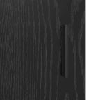 Badezimmerschrank mit Tür Schwarz Eichen-Optik 90 x 33 x 60 cm