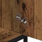 Badezimmerschrank mit Tür Altholz 65 x 33 x 60 cm Holzwerkstoff