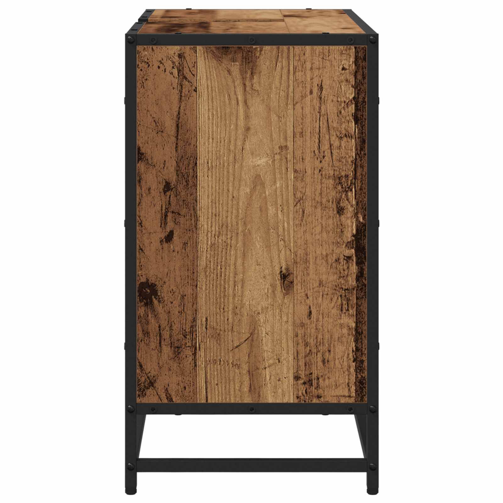 Badezimmerschrank mit Tür Altholz 65 x 33 x 60 cm Holzwerkstoff