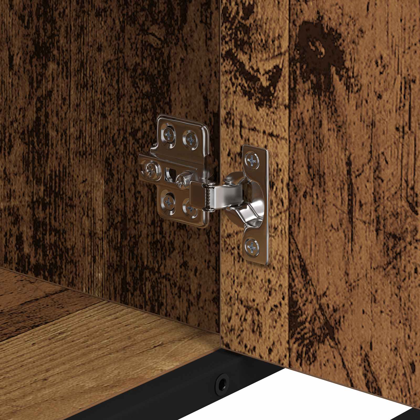 Badezimmerschrank mit Tür Altholz 80 x 33 x 60 cm Holzwerkstoff