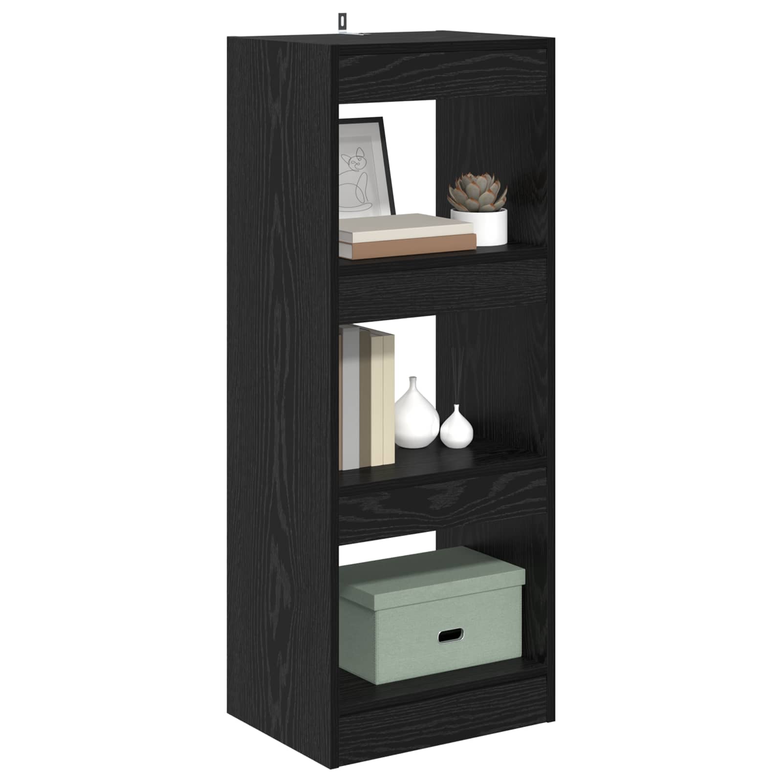Bücherregal Schwarz 37 x 30 x 103 cm Holzwerkstoff