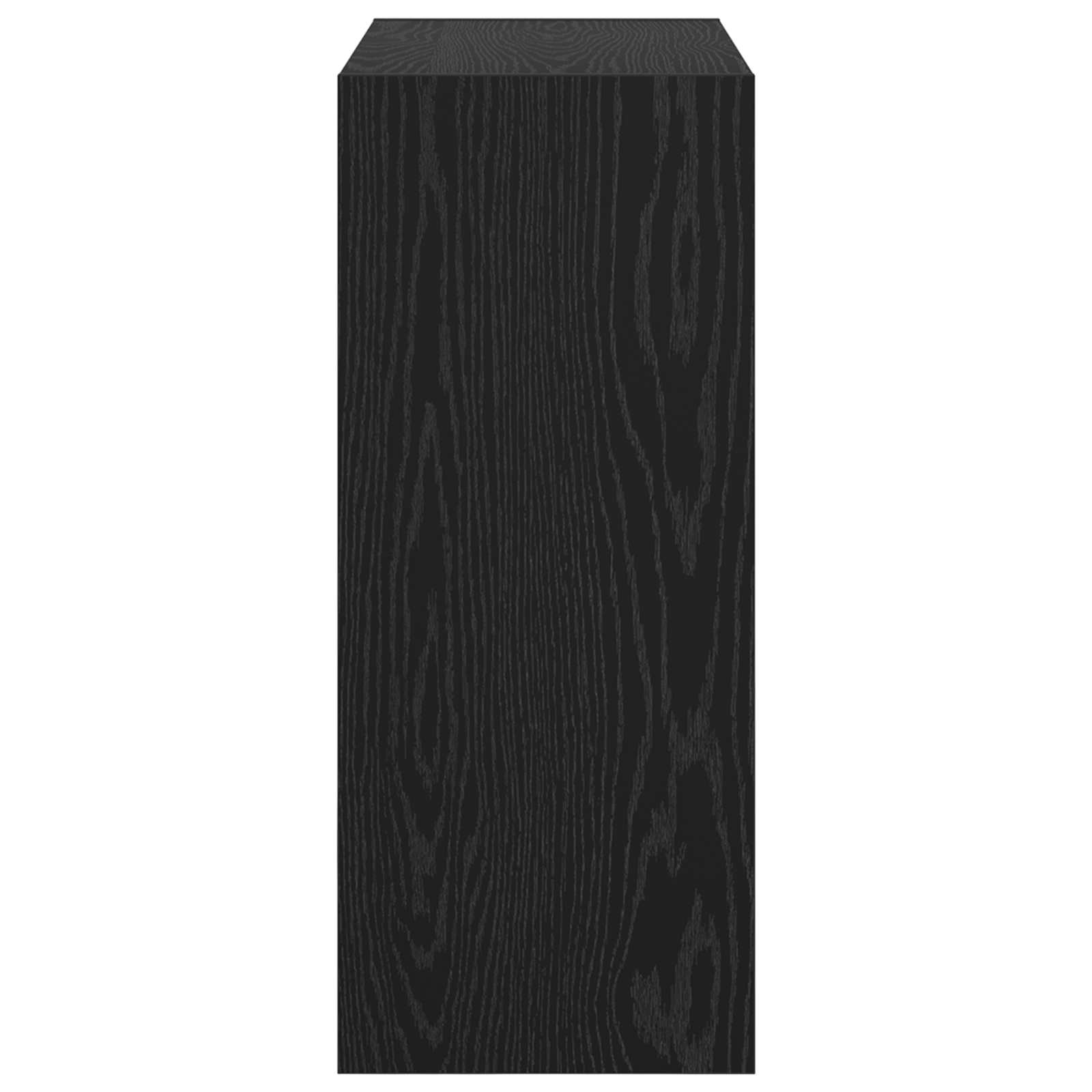 Bücherregal Schwarz Eichen-Optik 60 x 30 x 72 cm Holzwerkstoff