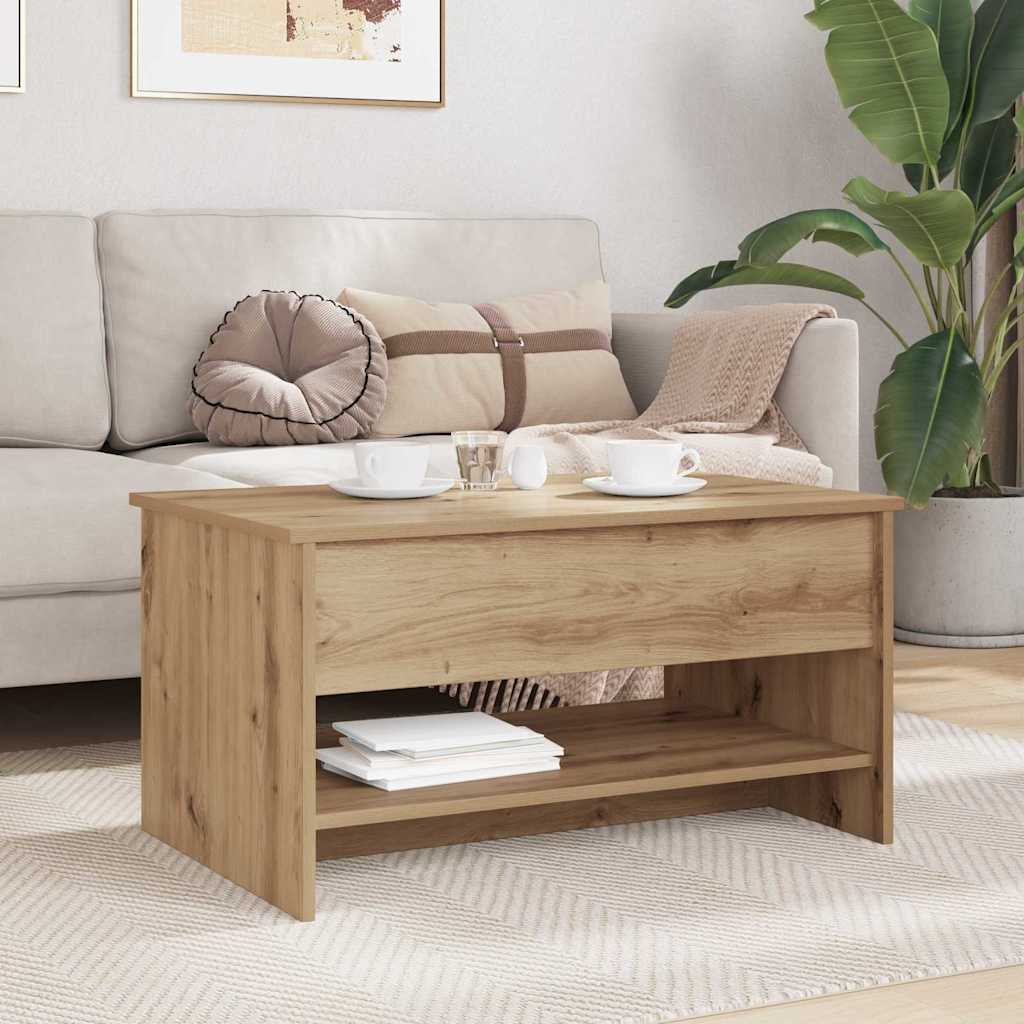 Couchtisch Artisan-Eiche 80 x 50,5 x 41,5 cm Holzwerkstoff