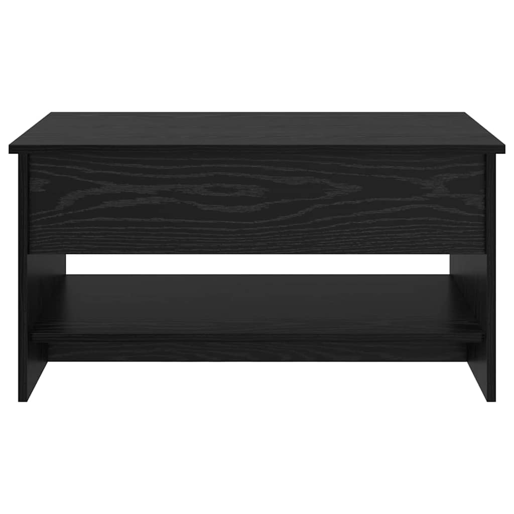 Couchtisch Schwarz Eichen-Optik 80 x 50,5 x 41,5 cm