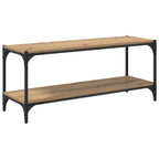 TV-Schränk Artisan-Eiche 100x33x41cm Verbundholz und Eisen