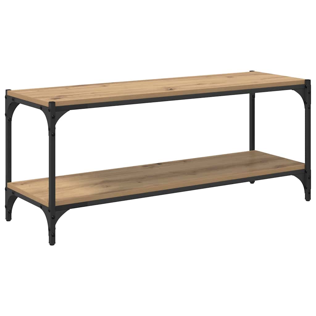 TV-Schränk Artisan-Eiche 100x33x41cm Verbundholz und Eisen