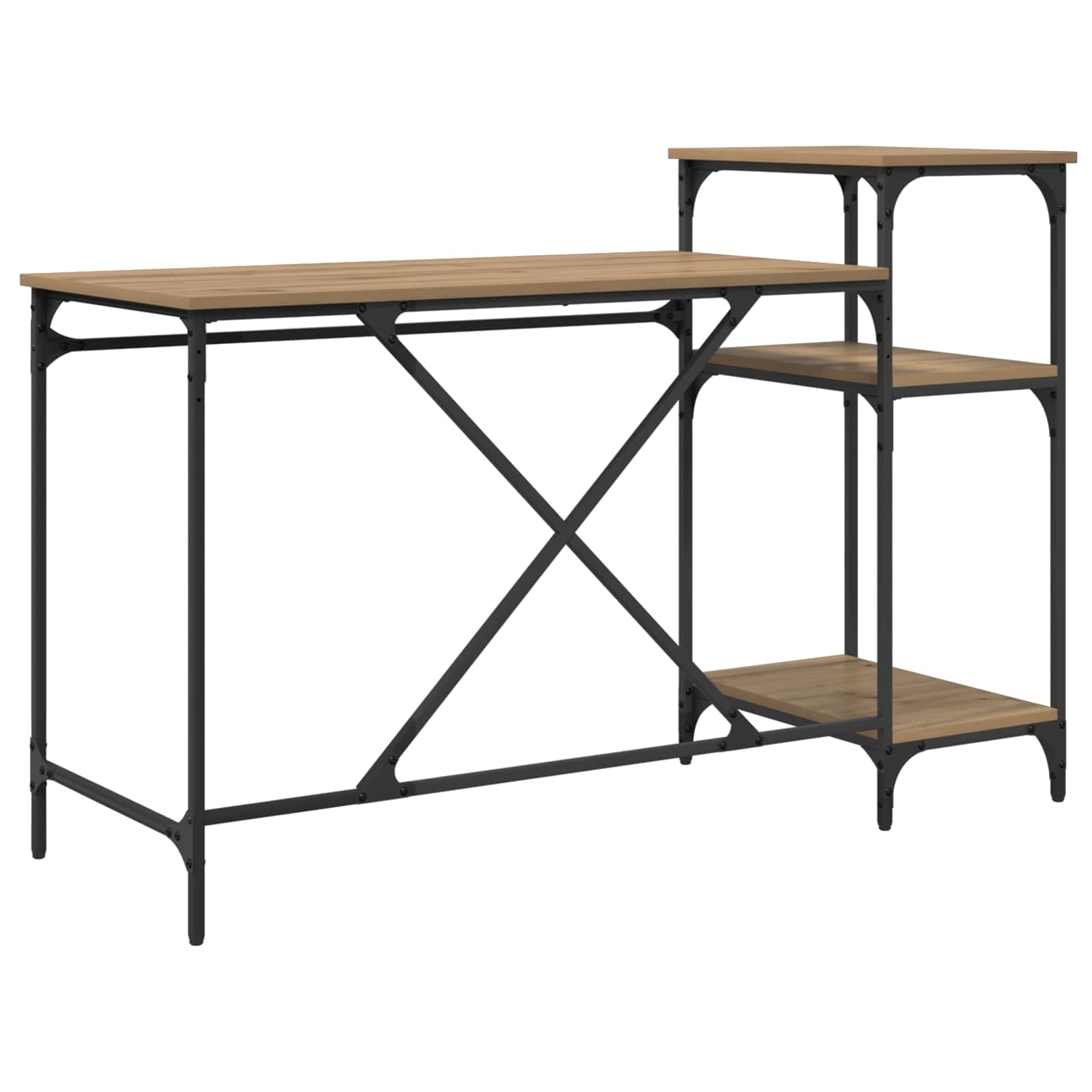 Schreibtisch Artisan-Eiche 135 x 50 x 90 cm Holzwerkstoff