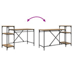 Schreibtisch Artisan-Eiche 135 x 50 x 90 cm Holzwerkstoff