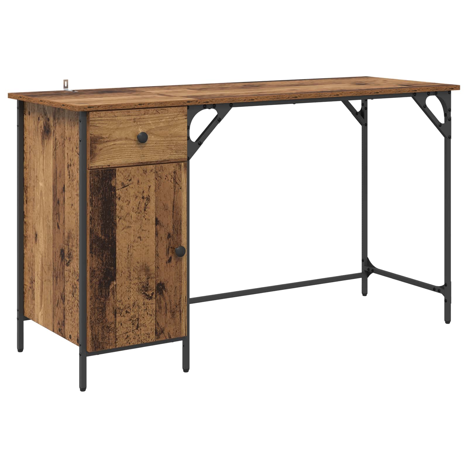 Computertisch Altholz 131 x 48 x 75 cm Holzwerkstoff