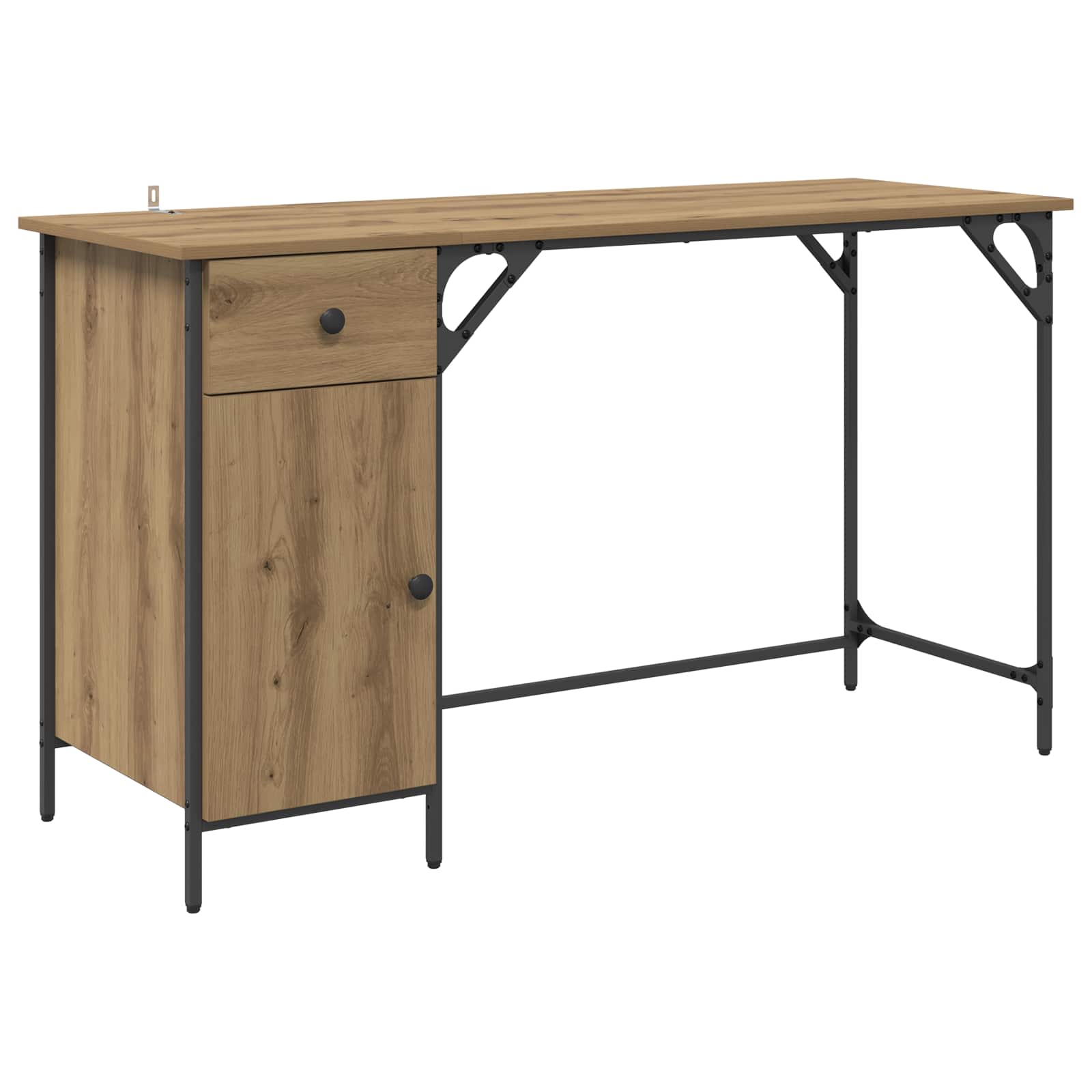 Computertisch Artisan-Eiche 131 x 48 x 75 cm Holzwerkstoff