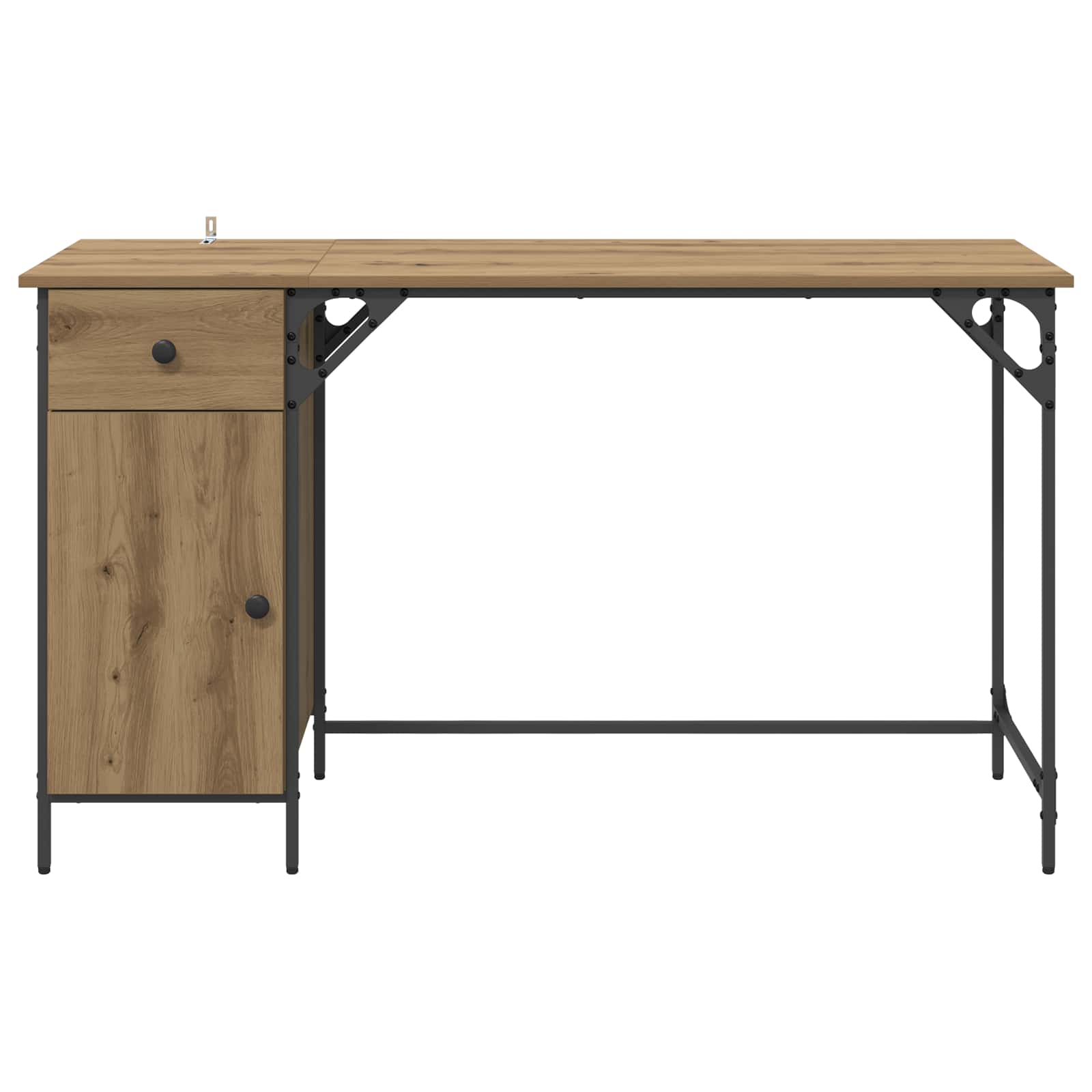 Computertisch Artisan-Eiche 131 x 48 x 75 cm Holzwerkstoff