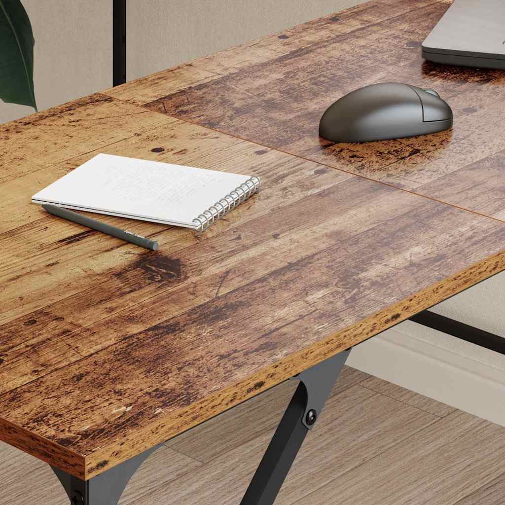 Schreibtisch Altholz 149 x 149 x 75 cm Holzwerkstoff