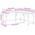 Schreibtisch Altholz 149 x 149 x 75 cm Holzwerkstoff