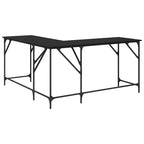 Schreibtisch Schwarz Eichen-Optik 149 x 149 x 75 cm