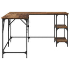 Schreibtisch Altholz 139 x 139 x 75 cm Holzwerkstoff