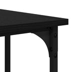 Schreibtisch Schwarz Eichen-Optik 139 x 139 x 75 cm