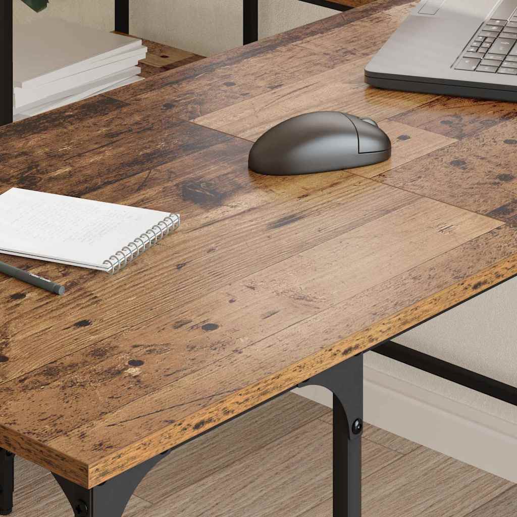 Schreibtisch Altholz 139 x 139 x 75 cm Holzwerkstoff