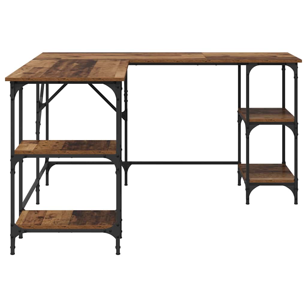 Schreibtisch Altholz 139 x 139 x 75 cm Holzwerkstoff